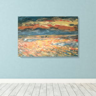 Sonnenuntergang auf See durch Pierre Renoir, Vinta Leinwanddruck