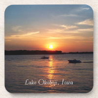 Sonnenuntergang auf See Okoboji, Iowa