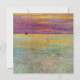 Sonnenuntergang auf See (von Childe Hassam) Karte