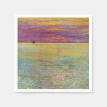 Sonnenuntergang auf See (von Childe Hassam)
