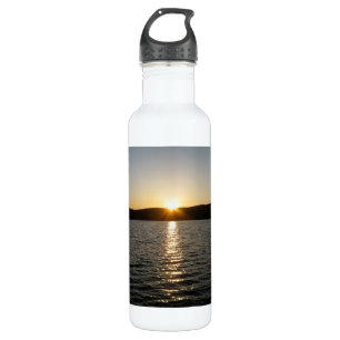 Sonnenuntergang auf Serenwasser Edelstahlflasche
