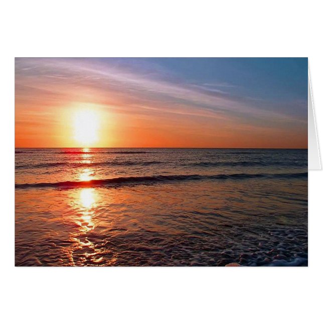 Sonnenuntergang auf Wasser (Vorderseite (Horizontal))