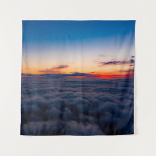 Sonnenuntergang aus der Luft über den Blauen Ridge Wandteppich