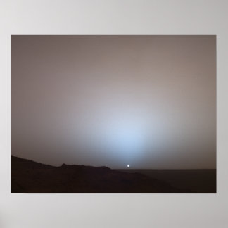 Sonnenuntergang aus Mars Poster