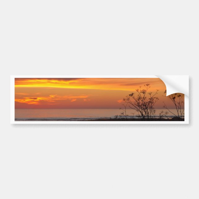 Sonnenuntergang Autoaufkleber (Vorne)