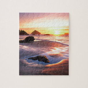Sonnenuntergang Bandon Oregon Puzzle