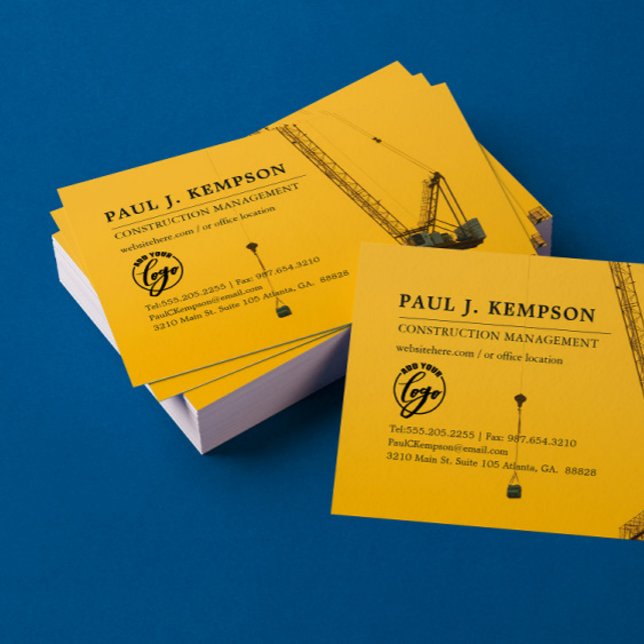 Sonnenuntergang | Baugewerbe Minimal Visitenkarte (Von Creator hochgeladen)