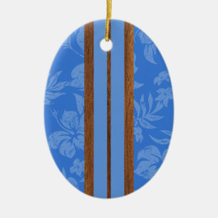 Sonnenuntergang Beach Vintag Surfboard Ornament