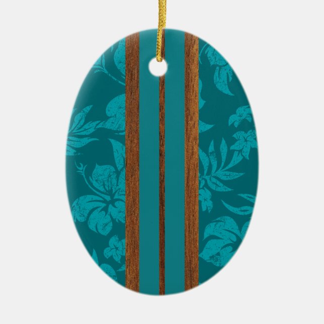 Sonnenuntergang Beach Vintag Surfboard Ornament (Vorne)