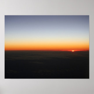 Sonnenuntergang bei 15.000 ft Poster