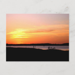 Sonnenuntergang bei Fort Fisher Originalfotografie Postkarte