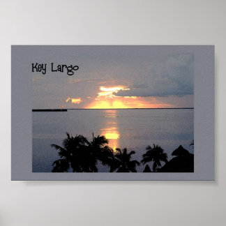 Sonnenuntergang bei Key Largo Poster