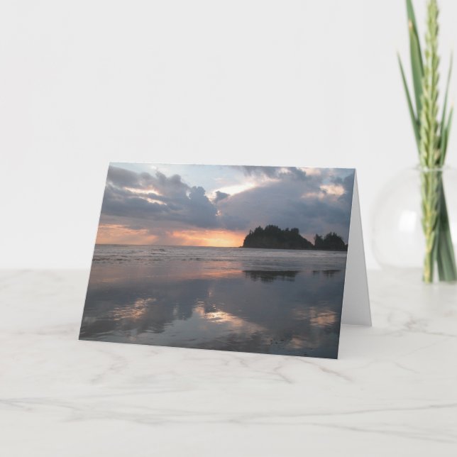 Sonnenuntergang bei LaPush Karte (Vorderseite)
