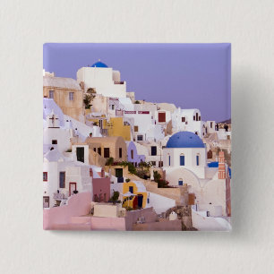 Sonnenuntergang bei Öl, Santorin 2 Button