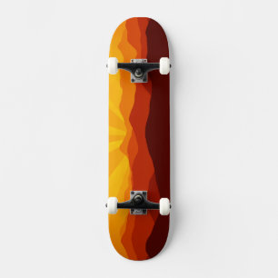 Sonnenuntergang Berge Landschaft Landschaft Skateb Skateboard