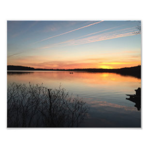 Sonnenuntergang-Bild Fotodruck