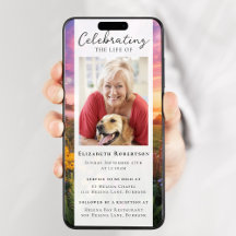 Sonnenuntergang Blume Foto Beerdigung Digitale Ver