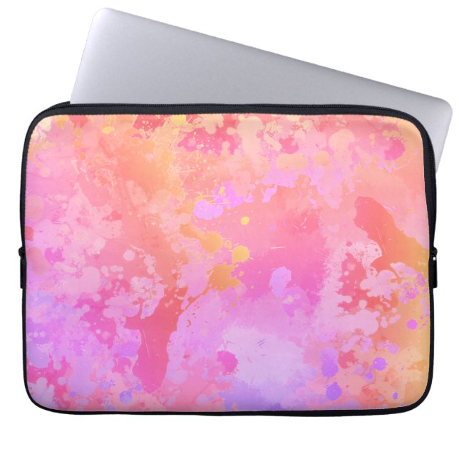 Sonnenuntergang Boho Splash Laptopschutzhülle (Vorderseite)