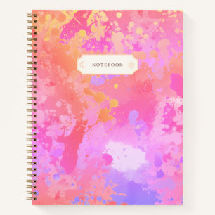 Sonnenuntergang Boho Splash Notizbuch