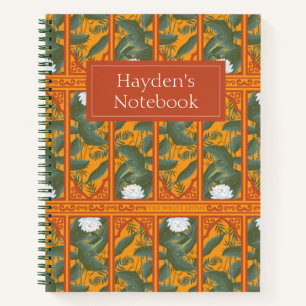 Sonnenuntergang Botanisches Panorama - Der weiße L Notizbuch