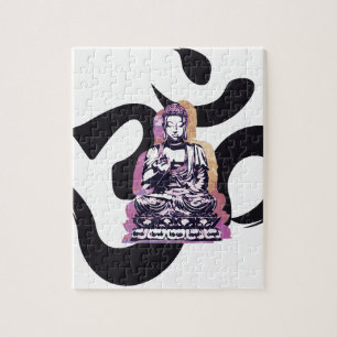 Sonnenuntergang Buddah Ohm Puzzle