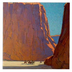 „Sonnenuntergang Canyon de Chelly“ von Edgar Payne Fliese
