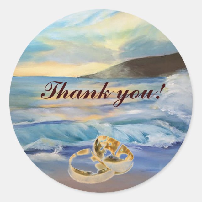 Sonnenuntergang dank Aufkleber (Vorderseite)