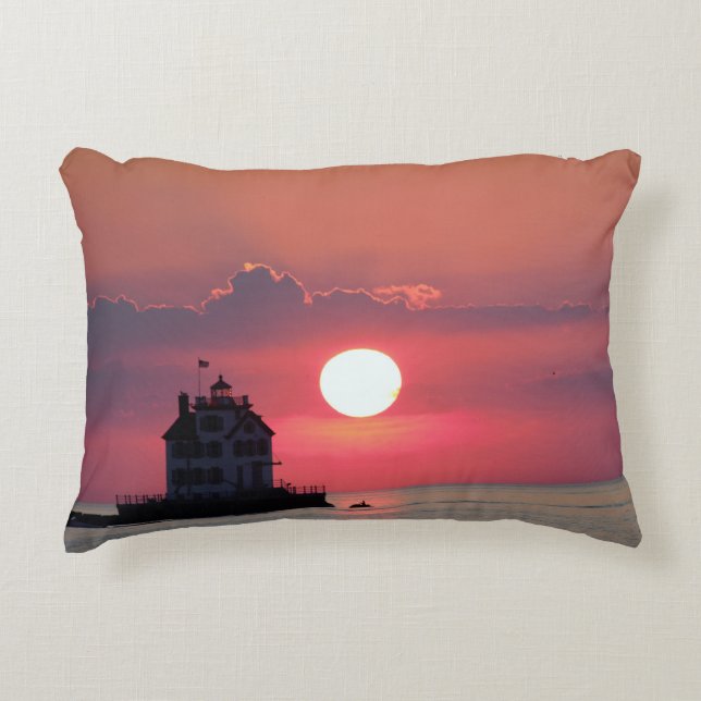 Sonnenuntergang Dekokissen (Vorderseite)