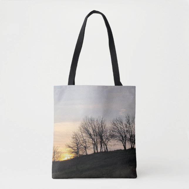 Sonnenuntergang den Hügel hinunter - Tüte (Vorderseite)