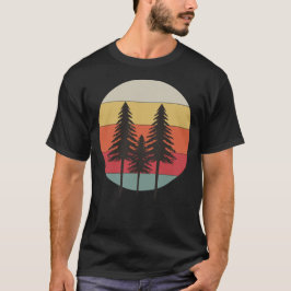 Sonnenuntergang der Kiefern - Natur T-Shirt