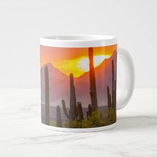 Sonnenuntergang der Wüste, Arizona Jumbo-Tasse