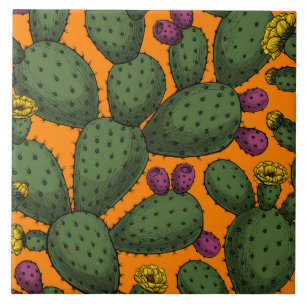 Sonnenuntergang der Wüste Fliese