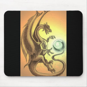 Sonnenuntergang-Drache Mousepad
