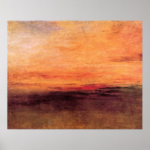 Sonnenuntergang durch Joseph Mallord Turner Poster