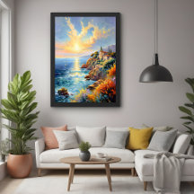 Sonnenuntergang durch mediterranen Impressionismus