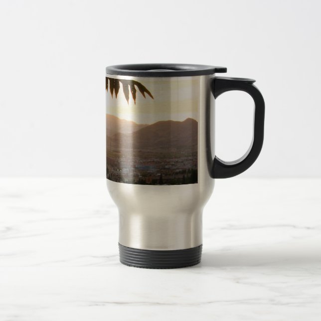 Sonnenuntergang Edelstahl 444 ml Reisen/Tasse Reisebecher (Rechts)