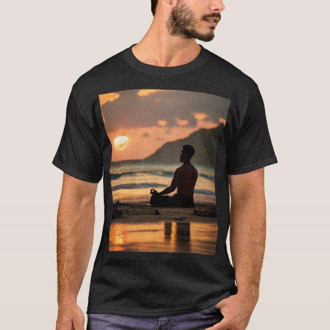Sonnenuntergang: Eine Geschichte der Ruhe T-Shirt (Vorderseite)