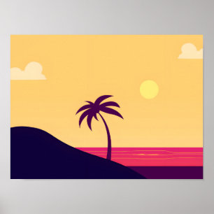 Sonnenuntergang: Eine tropische Flucht Poster
