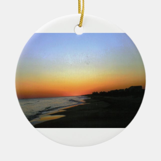 SONNENUNTERGANG EMERALD ISLE KERAMIKORNAMENT (Vorne)