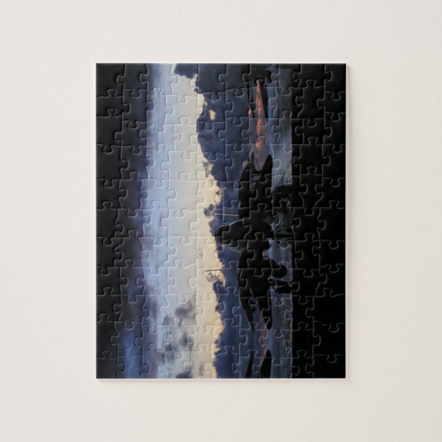 Sonnenuntergang F-14 Puzzle (Vertikal)