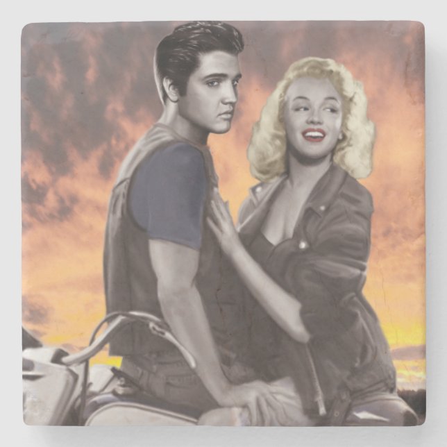 Sonnenuntergang-Fahrt Steinuntersetzer (Vorderseite)