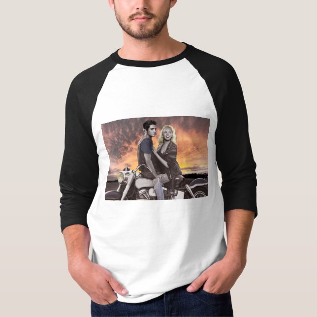 Sonnenuntergang-Fahrt T-Shirt (Vorderseite)