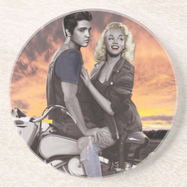 Sonnenuntergang-Fahrt Untersetzer (Vorne)