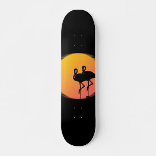 Sonnenuntergang Flamingo Ruhe Skateboard