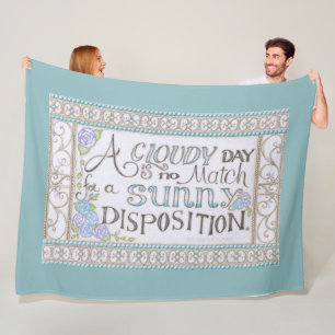 Sonnenuntergang Fleece Blanket (Sea Foam)