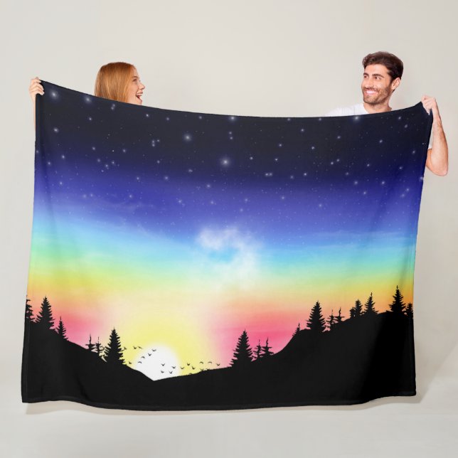 Sonnenuntergang Fleecedecke (Beispiel)
