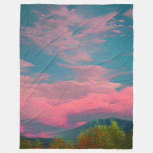 Sonnenuntergang Fleecedecke