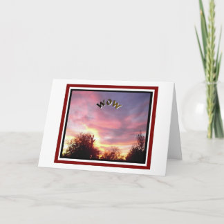 Sonnenuntergang-Foto, das an Sie Karte