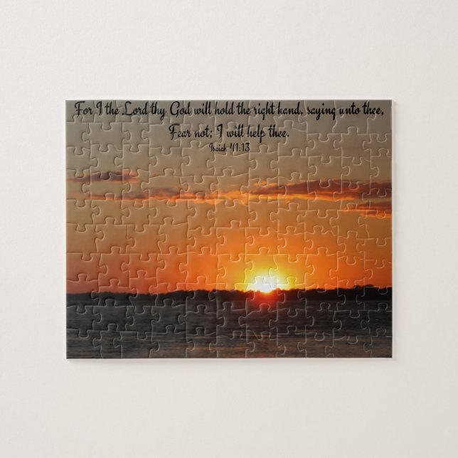 Sonnenuntergang-Foto-Plakate und Geschenke Puzzle (Horizontal)