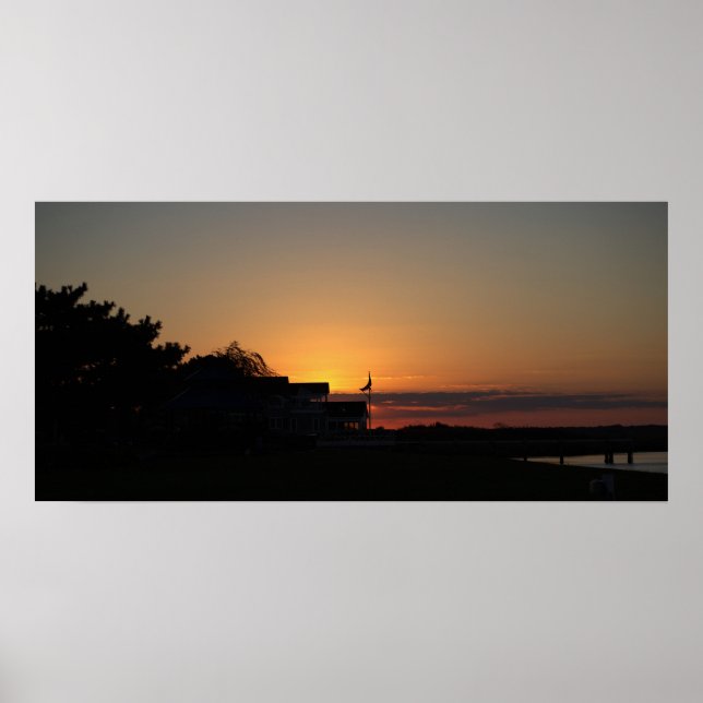 Sonnenuntergang Foto Poster (Vorne)